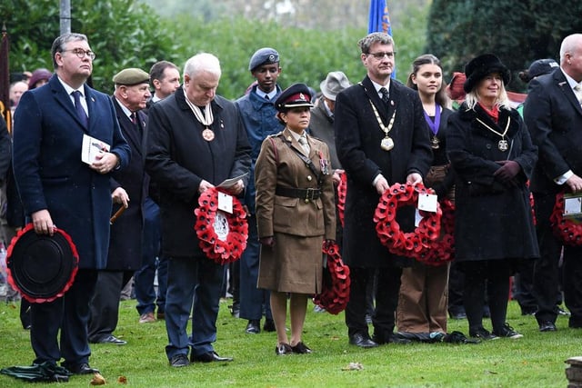 Leading the two minute silence