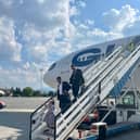 Madison arriving in Bulgaria