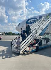 Madison arriving in Bulgaria