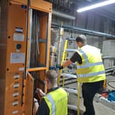Bright sparks: C&B electricians at work in hospital