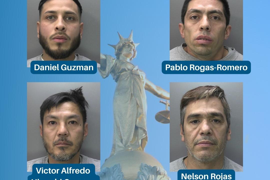 Four men jailed following massive burglary spree across four counties ...