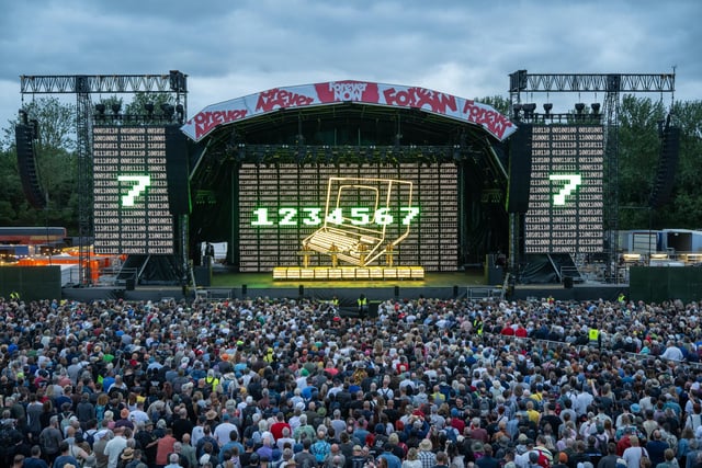 Kraftwerk on stage at The National Bowl in Milton Keynes on Sunday, June 22, 2025. Photo by David Jackson.