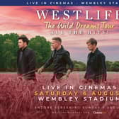 Westlife's concert will be screened live in cinemas