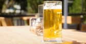 Cold beer in the sun