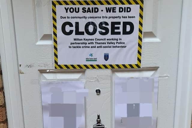 The closure order is on a property in Fishermead