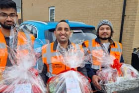 The young Muslims delivered the gifts personally on Christmas Day
