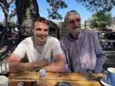 Chris and his dad, Dave