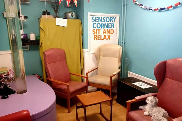 The sensory room could do with an facelift