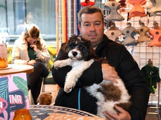 The Pup Up Cafe at Revolución de Cuba invited dog owners to enjoy a coffee while their pooches enjoyed a treat too