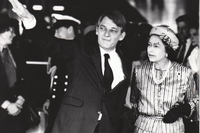 Fred Lloyd Roche and HM the Queen in 1979. Photo: Living Archive MK