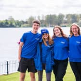 Some of the team at Willen Lake