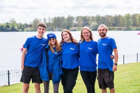 Some of the team at Willen Lake