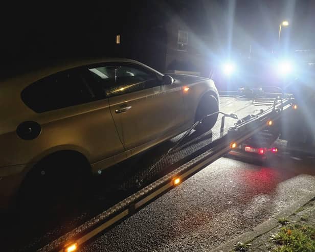 A driver with no license and no insurance was found by police after failing to stop and fleeing his vehicle in Milton Keynes. Photo: Thames Valley Police