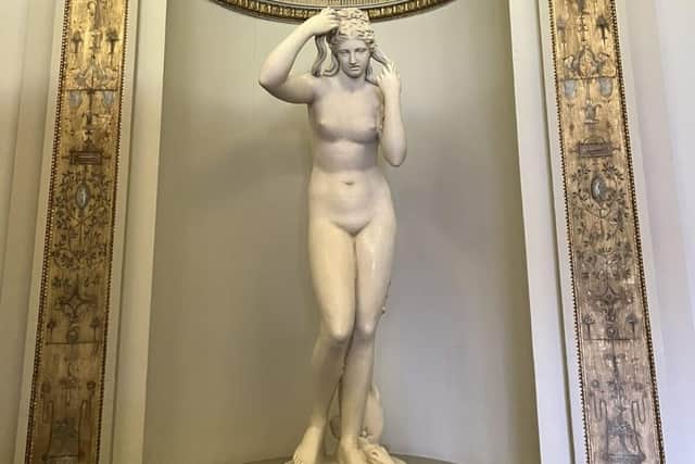 Marine Venus in her niche in the State Music Room at Stowe House