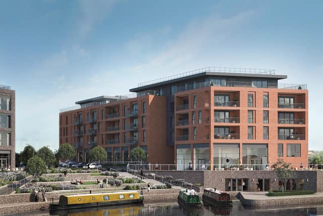 The one, two and three bedroom apartments at Campbell Wharf are available via shared ownership
