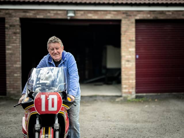 Mick Grant with his Heron Suzuki XR69