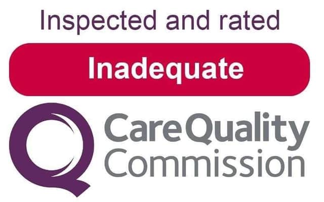 The care home was deemed inadequate