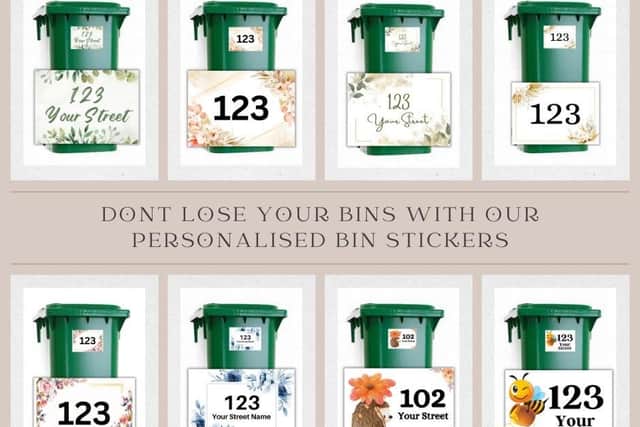 There's a range of different stickers, all at very affordable prices, to go on the new wheelie bins in Milton Keynes