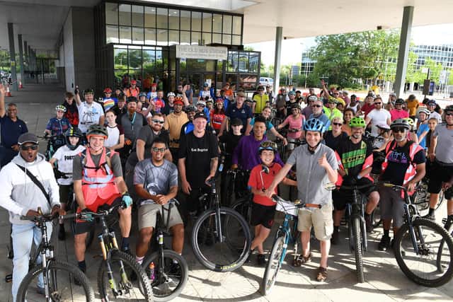 More than 120 cyclists gathered for the event