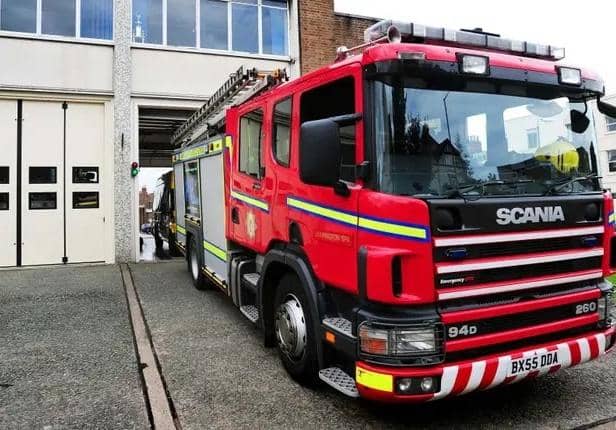 Firefighters were called to a blaze at an electrical substation in Bletchley in the early hours of the morning