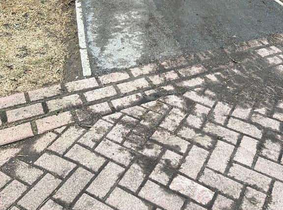 A newly-revamped pathway on Heelands, the first estate to receive a deep clean and tidy