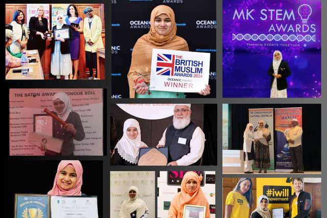 Maryam Jazeem with her recents awards