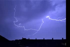 Lightning over Wolverton cricket and tennis club