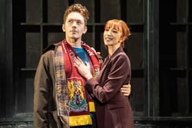 Dan Partridge as Charlie Price & Kara Lily Hayworth as Nicola in KINKY BOOTS