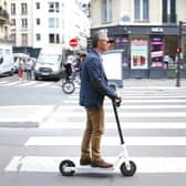 E-scooters on roads are a common sight in Paris