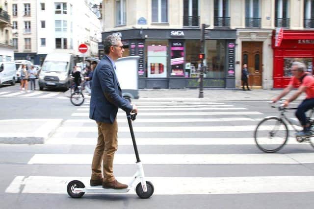 E-scooters on roads are a common sight in Paris