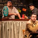 R Richard J Hunt, Peter Watts, Sam Lupton and Georgina Hagen in Only Fools and Horses The Musical