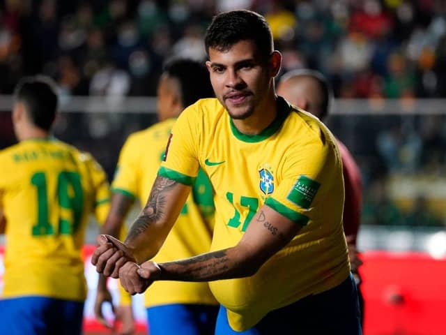 Bruno Guimarães will feature for Brazil in Qatar (Photo by Javier Mamani/Getty Images)