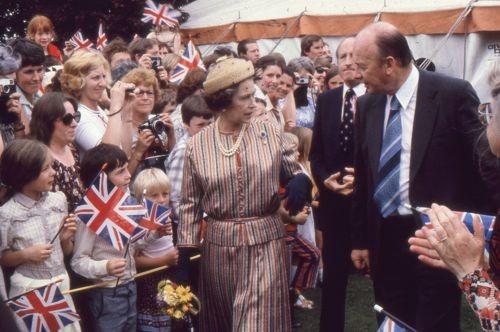 The Queen visiting the Open University in 1979. Photo: Open University