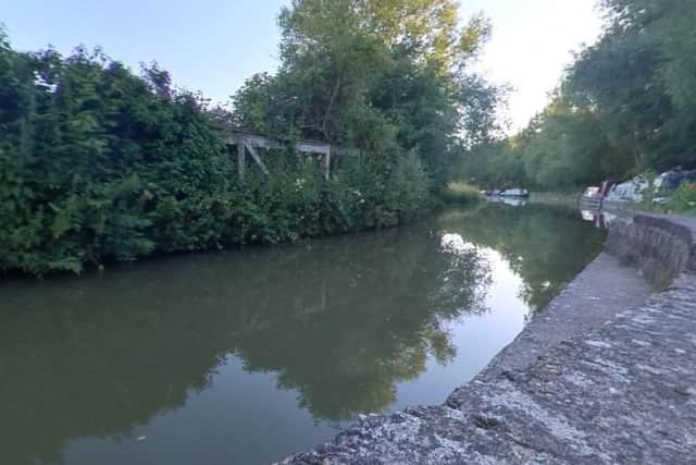 Archive image from Google Street View of the River Ouzel, which is covered by one of several flood warnings still in place across Milton Keynes this morning