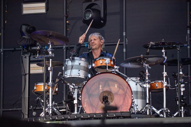 Muse on stage at the National Bowl in Milton Keynes on Sunday, June 25, 2023. Photo by David Jackson.