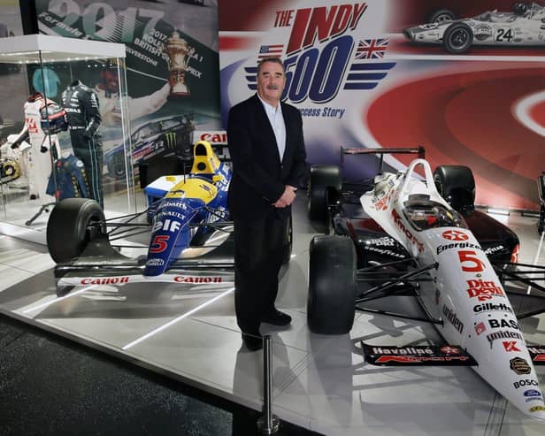 Nigel Mansell at Silverstone Museum