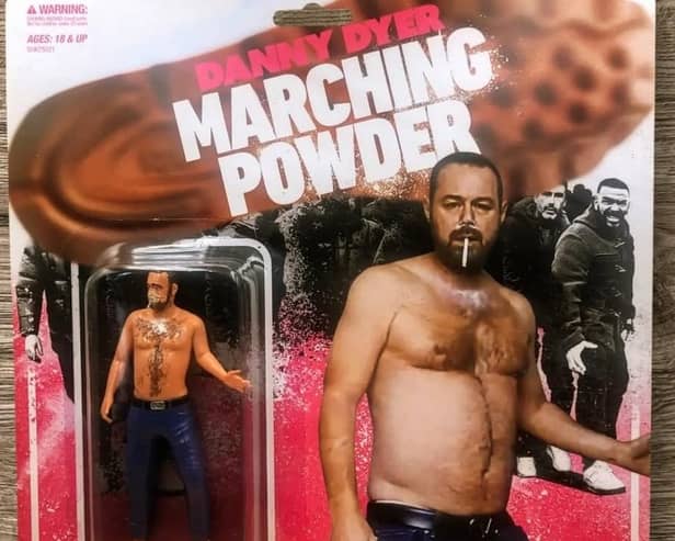 Joe Slinn has created a new toy based on the Marching Powder film starring Danny Dyer