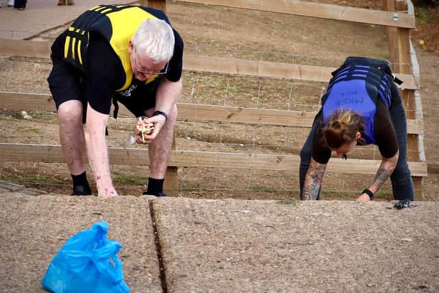 Swan Rescue volunteers have to pick up all the unsuitable food left by people for the birds to eat