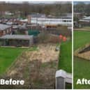 An unused patch of land at Drayton Park School has been transformed by Kier into a garden and allotment