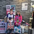 MK Falcons donate to Girl Packs donation station