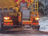 Rock salt is spread by gritters