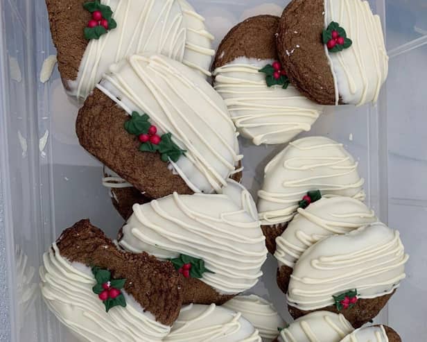 Homemade cookies for the Christmas Market