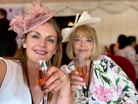 Katie Left Pam Right, attending the Savvitas MP Heroes event at the houses of Parliament Parliament