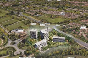 Residents drew up their own artists' impressive of how they thought the flats would look at Campbell Park