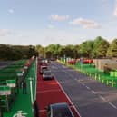 An artist's impression of how the new tips will look in Milton Keynes