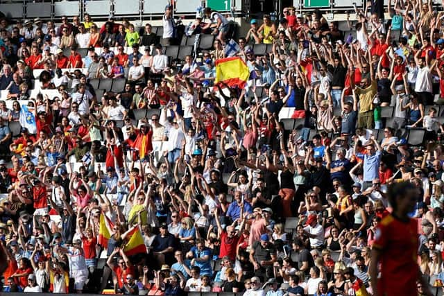 This was the size of the crowd at MK Stadium for the recent Spain V Finland game