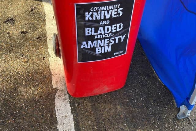 A weapons bin will be in Bletchley tomorrrow