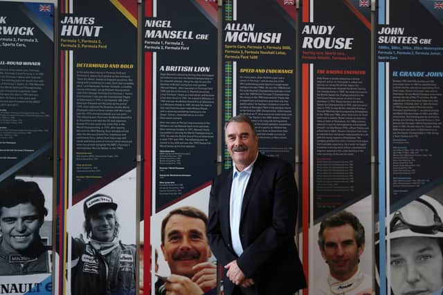 Nigel Mansell at Silverstone Museum