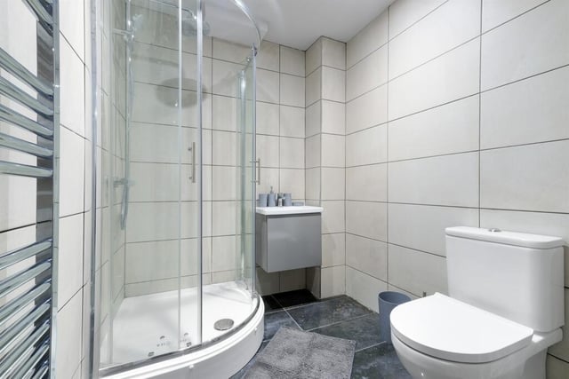 A bathroom in one of the flats