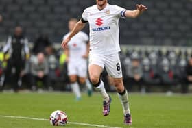 Alex Gilbey has been rated as the best MK Dons player this season.